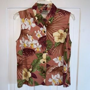 Hilo Hattie The Hawaiian Original Sleeveless Button Down